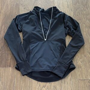 Athleta Black Half-Zip Pullover. Size M